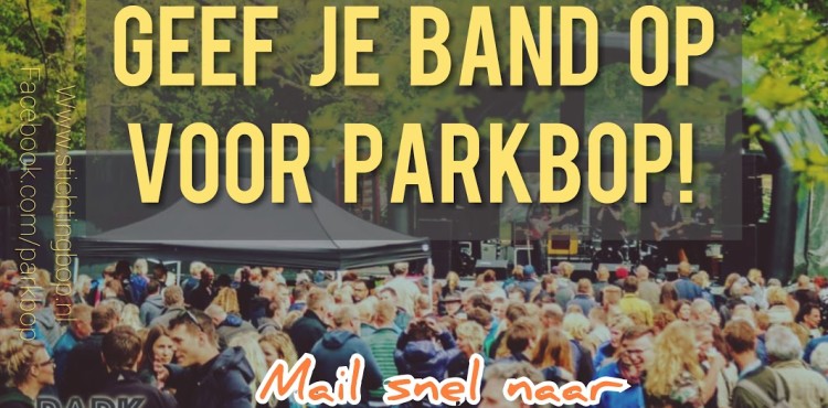 parkbop bands gezocht